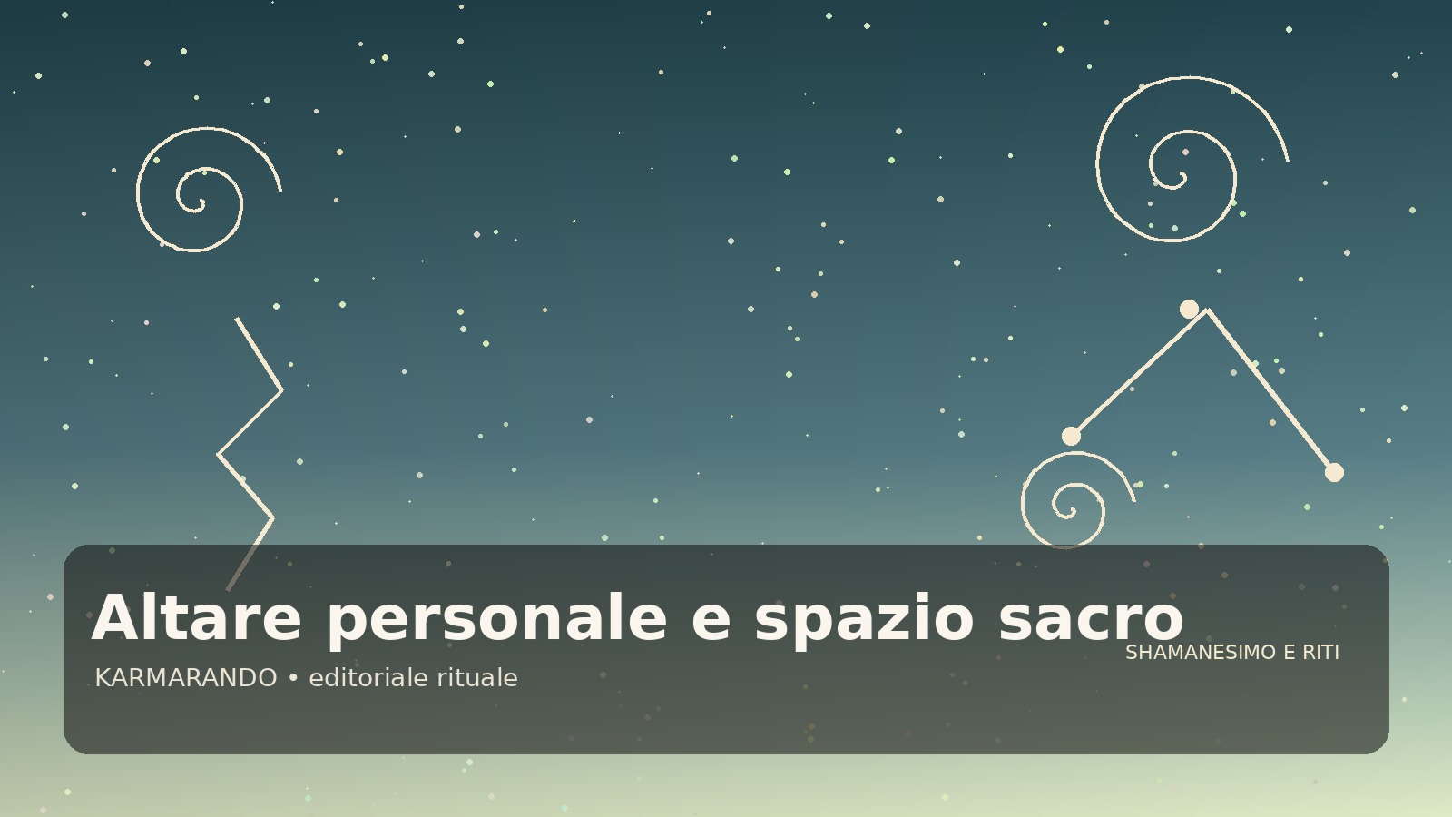 Altare personale e spazio sacro: idee concrete per un angolo rituale con carattere