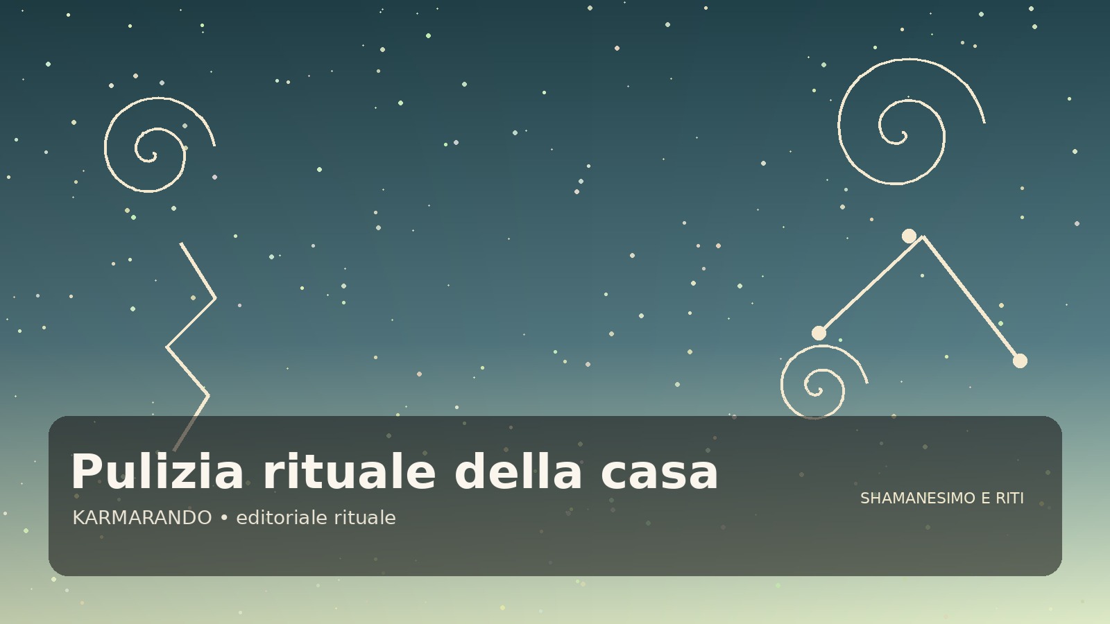Pulizia rituale della casa: fumo, resine e acque aromatiche per creare atmosfera